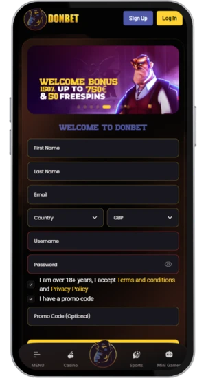 Registration form